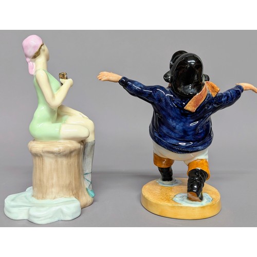 3016 - Advertising - a Royal Doulton figure, The Jolly Fisherman - Centenary 1908-2008, MCL21, limited edit... 