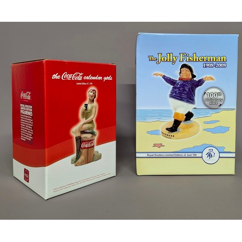3016 - Advertising - a Royal Doulton figure, The Jolly Fisherman - Centenary 1908-2008, MCL21, limited edit... 