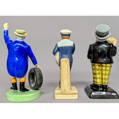 3014 - Advertising - a Royal Doulton figure, John Bull Tyre Man, MCL20, limited edition 31/750, 16.5cm, cer... 
