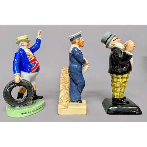 3014 - Advertising - a Royal Doulton figure, John Bull Tyre Man, MCL20, limited edition 31/750, 16.5cm, cer... 