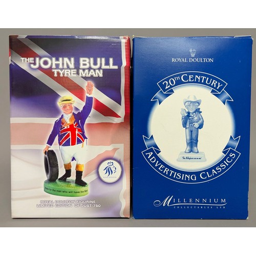 3014 - Advertising - a Royal Doulton figure, John Bull Tyre Man, MCL20, limited edition 31/750, 16.5cm, cer... 