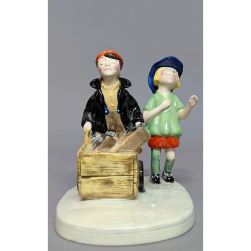 3012 - Advertising - a Royal Doulton figure group, The Bisto Kids, MCL4, limited edition 407/1,000, 12cm hi... 