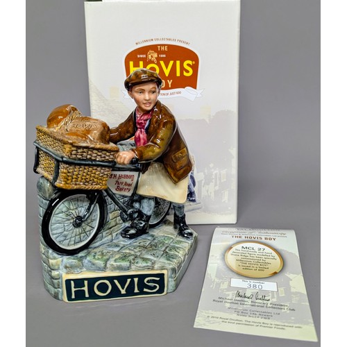 3015 - Advertising - a Royal Doulton figure, The Hovis Boy, MCL27, limited edition 380/600, 15cm high, cert... 