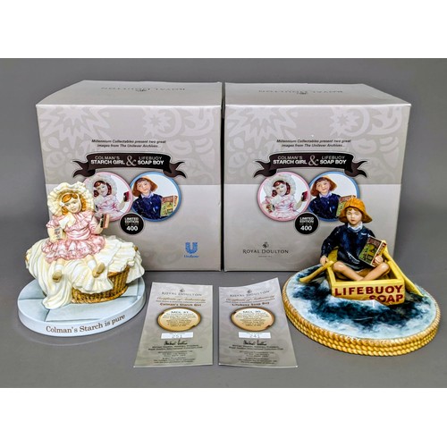 3013 - Advertising - a Royal Doulton figure, Colman's Starch Girl, MCL31, limited edition 251/400, 13cm hig... 