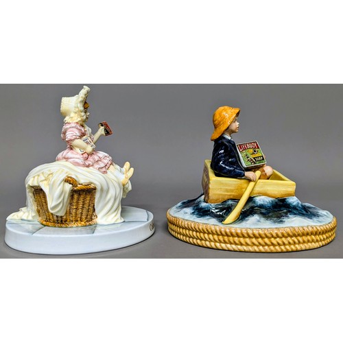 3013 - Advertising - a Royal Doulton figure, Colman's Starch Girl, MCL31, limited edition 251/400, 13cm hig... 