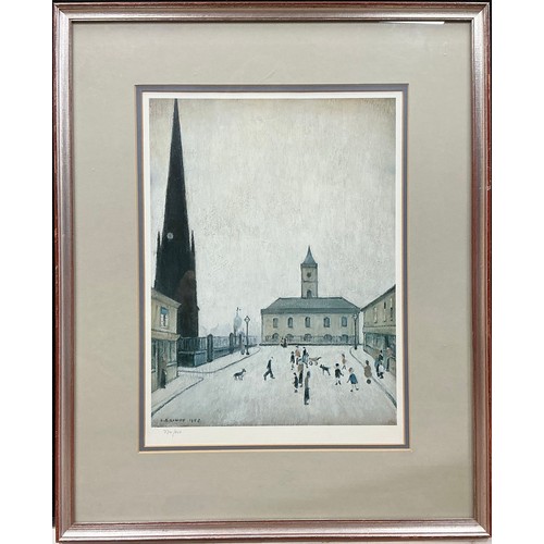 21 - Laurence Stephen Lowry (1887-1976), by and after, The Old Town Hall, Middlesbrough, numbered in penc... 
