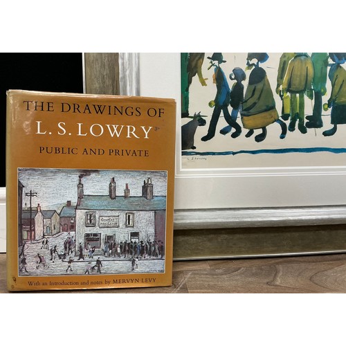 22 - Laurence Stephen Lowry (British, 1887-1976), by and after, ‘People standing about’, signed in pencil... 