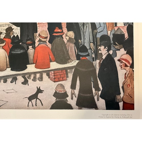 23 - Laurence Stephen Lowry RBA RA (1887-1976, British), Laying a Foundation Stone, coloured lithograph, ... 