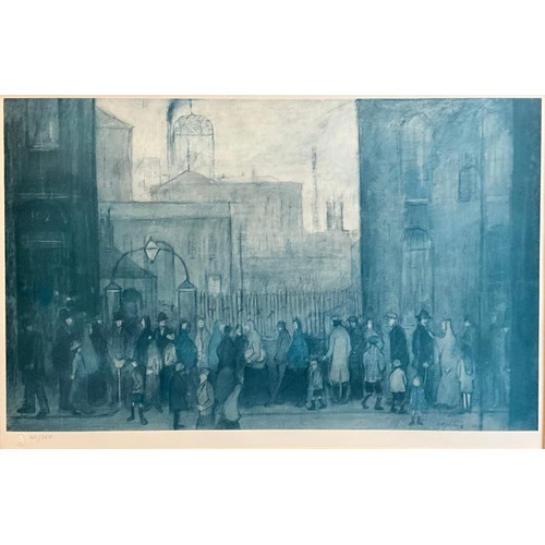 26 - Laurence Stephen Lowry (1887-1976), by and after, Outside the Mill, 1930, numbered in pencil 40/850,... 