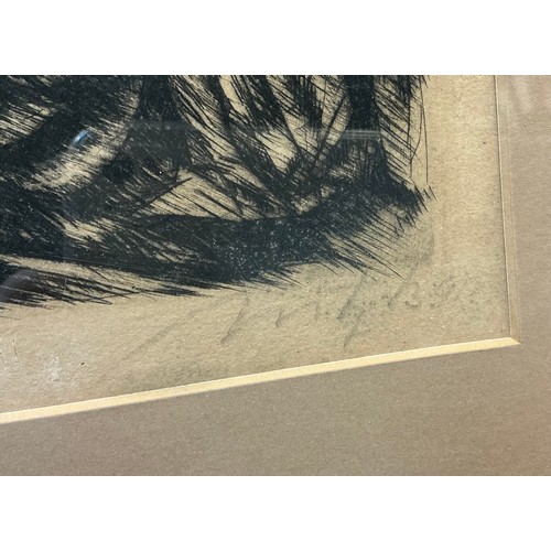 33 - Béla Uitz (Hungarian, 1887-1972), The Bathers, signed in pencil lower right, engraving, 26cm x 37cm.