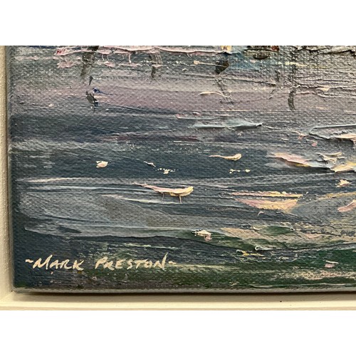 40 - Mark Preston (British, bn. 1976) 
Morning Light, Crummock Water, 
signed, oil on canvas, 41cm x 51cm... 