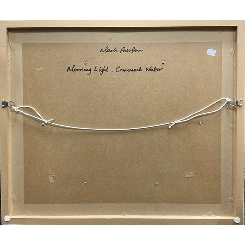 40 - Mark Preston (British, bn. 1976) 
Morning Light, Crummock Water, 
signed, oil on canvas, 41cm x 51cm... 