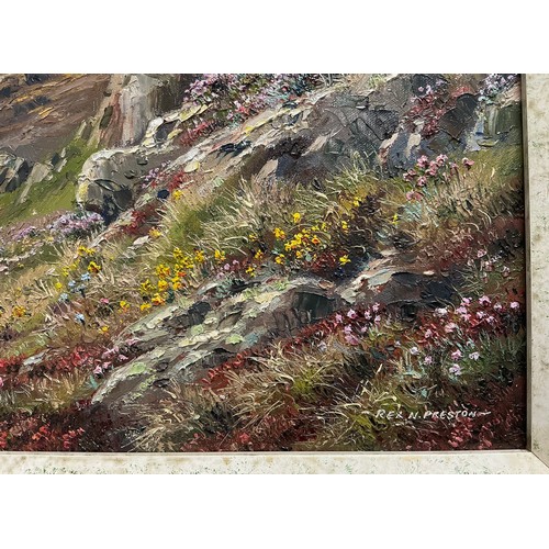 43 - Rex N Preston (Bn. 1948)
Clear Day Gurnard's Head, Cornwall
signed, oil on canvas, 28cm x 39cm