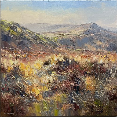 44 - Rex N. Preston (British, bn. 1948) 
White Edge 
signed, oil on canvas, 40.5cm x 40.5cm.