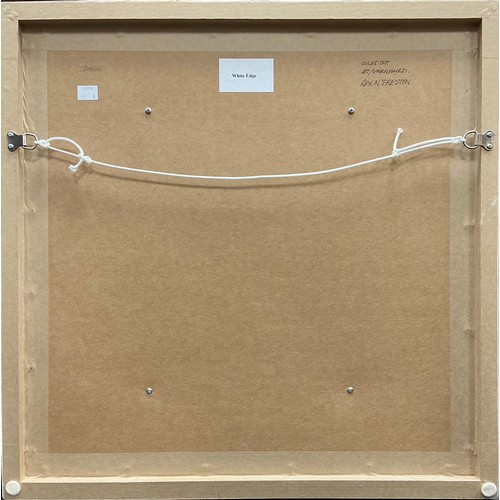 44 - Rex N. Preston (British, bn. 1948) 
White Edge 
signed, oil on canvas, 40.5cm x 40.5cm.