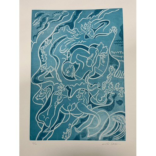 49 - Andre Masson (French, 1896 - 1987), 'Arc', Plate IX from 