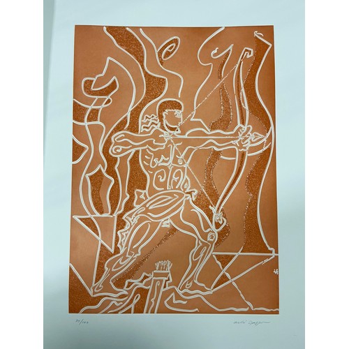 49 - Andre Masson (French, 1896 - 1987), 'Arc', Plate IX from 