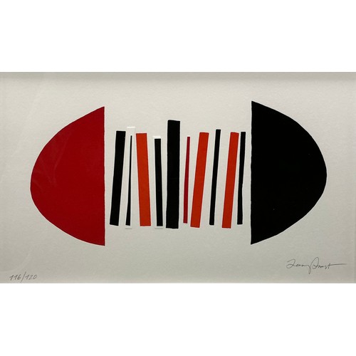 51 - Sir Terry Frost RA (British, 1915-2003) Red and Black Squeeze, 2001, signed in pencil lower right, n... 
