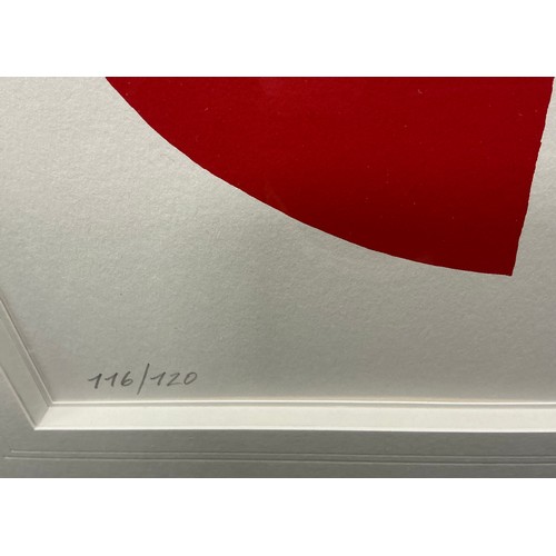 51 - Sir Terry Frost RA (British, 1915-2003) Red and Black Squeeze, 2001, signed in pencil lower right, n... 