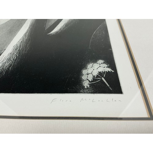 56 - Flora Maclachlan, 
Fox Fire, 
signed and titled in pencil to lower margin, artist's proof, etching, ... 