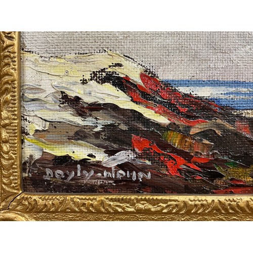 57 - Cecil Rochfort D'Oyly John (1906-1993) 
Continental Building by the Shore, 
signed, oil on board, 48... 