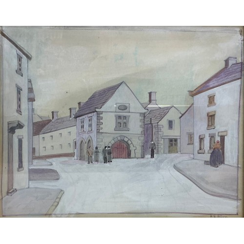 58 - Harry Epworth Allen (1894-1958) 
Winster Market House 
signed, watercolour and gouache, 18cm x 22cm,... 