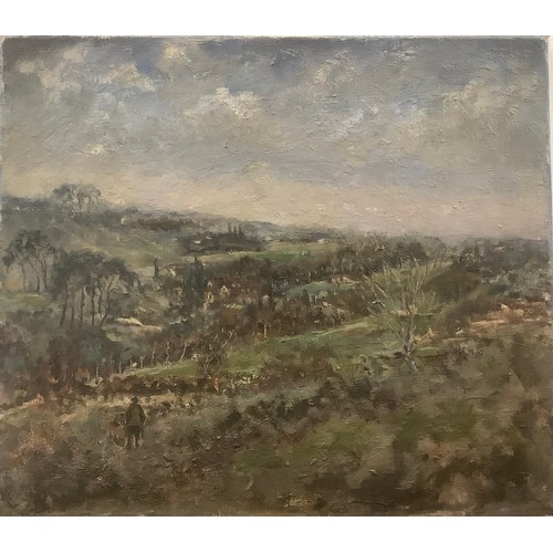 3 - Freidrich 'Fritz' Gärtner (Aussig, München, 1882-1958)
Ploughing with Chimneys Behind 
signed, oil o... 