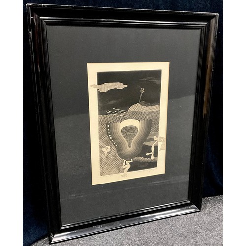 8 - Jan Mladejovsky (Czech, bn. 1946) 
Surreal Abstraction 
etching, Artist's Proof, dated 1968, 33cm x ... 