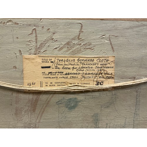 16 - Bernard John William Bowerman (British, 1911 - 1970) 
The Blue Bordered Cloth 
signed, oil on board,... 