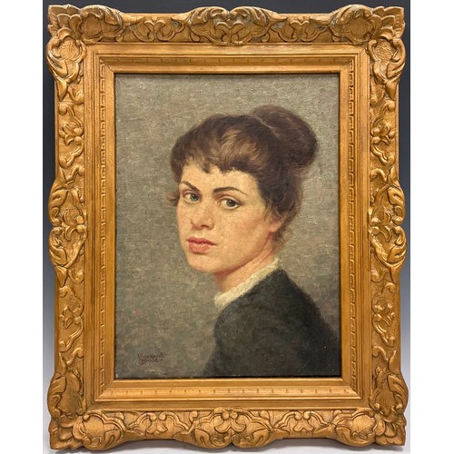 20 - Margaret Boden (British, 1912-2001) 
Portrait of a Young Lady
signed, oil on canvas, 41cm x 31cm.