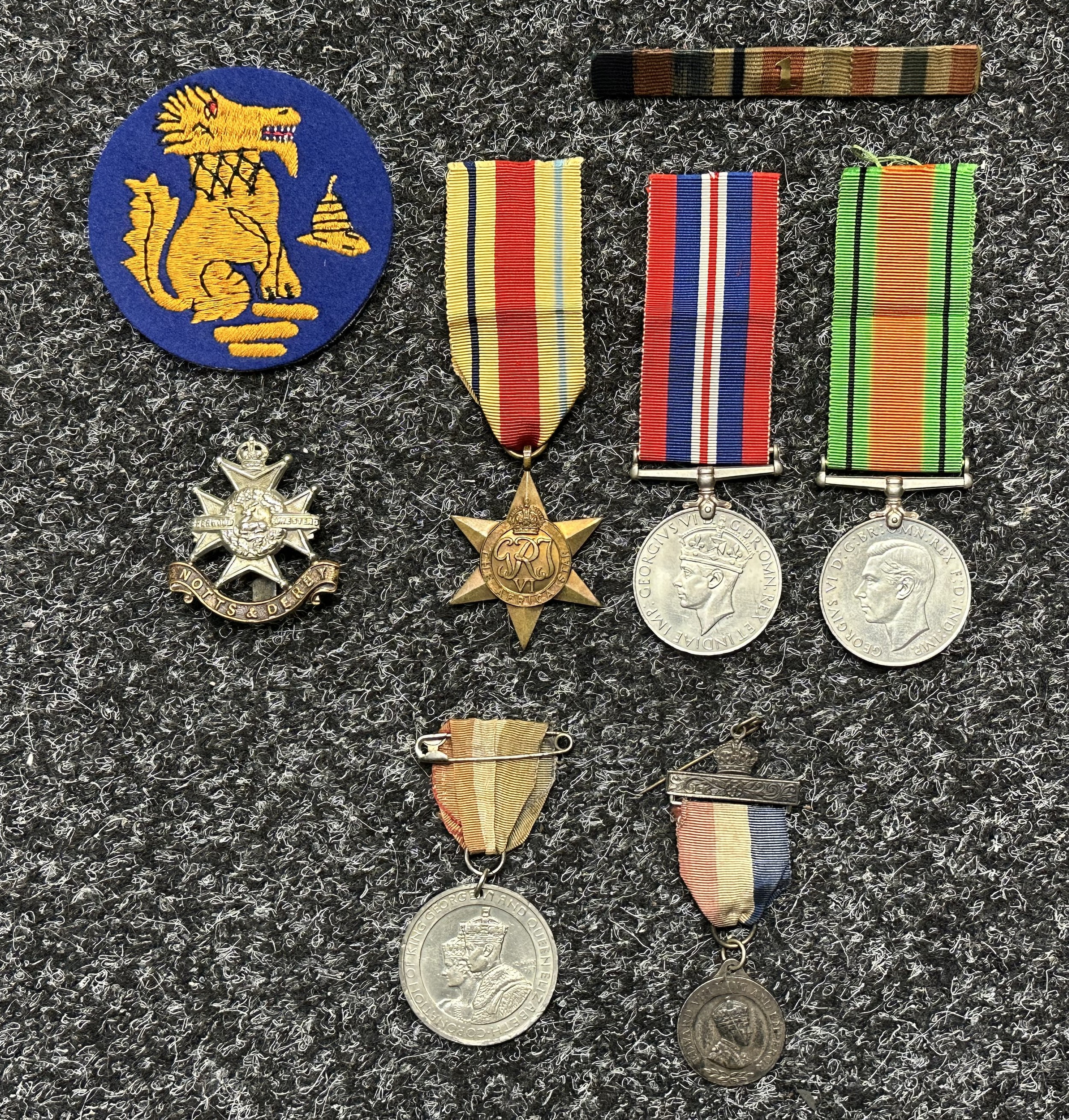 WW2 British Notts & Derby Regt Chindits Part Medal Group to ...