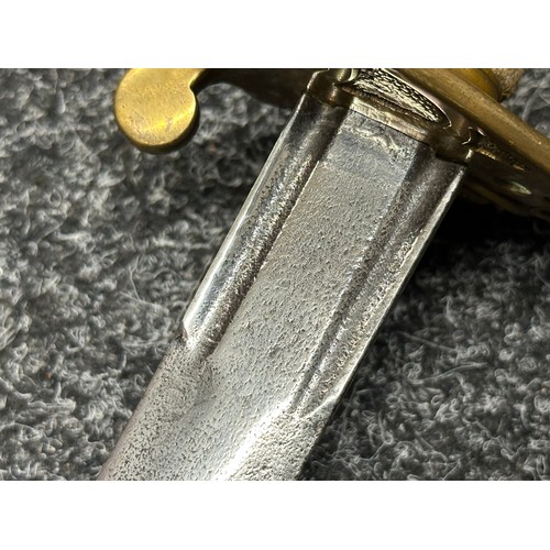 Reproduction Naval Officers Sword with double edged double fullered ...