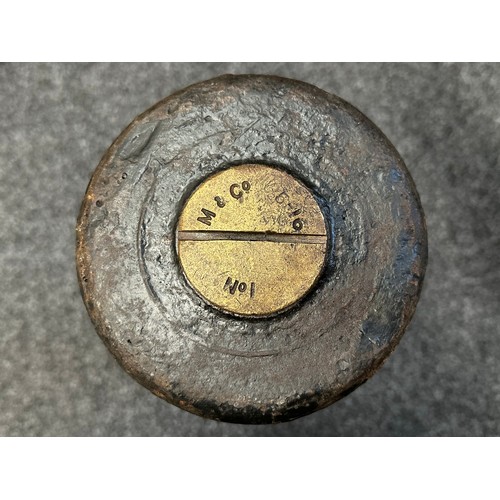 WW1 British 6 inch Newton Trench Mortar Round. INERT & FFE. Brass cap ...