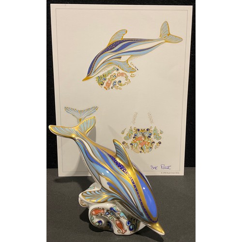 49 - A Royal Crown Derby paperweight, Russian Walrus, this is number 752 of of a gold signature limited e... 