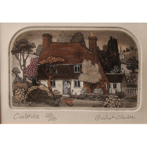 48A - Graham Clarke (Bn 1941) a pair Brimstone 218/250 and Crabtree 219 of 250, Limited edition coloured e... 