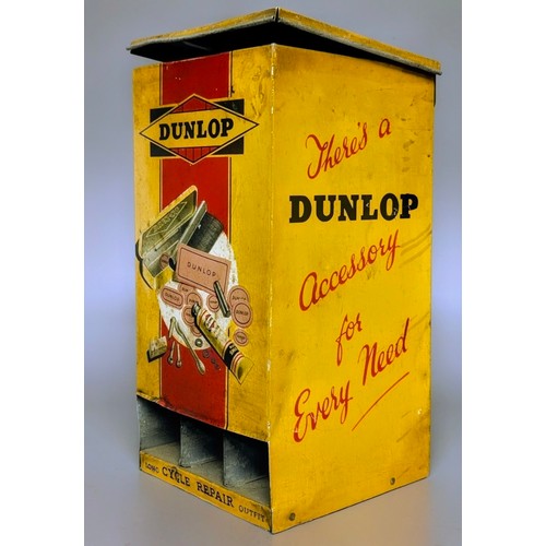 3052A - Advertising - a Dunlop counter top/wall hanging cycle puncture repair kit dispenser or 'silent sales... 