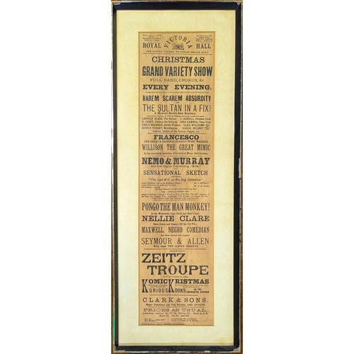 Circus, Music Hall and Variety - a late 19th/early 20th century poster ...