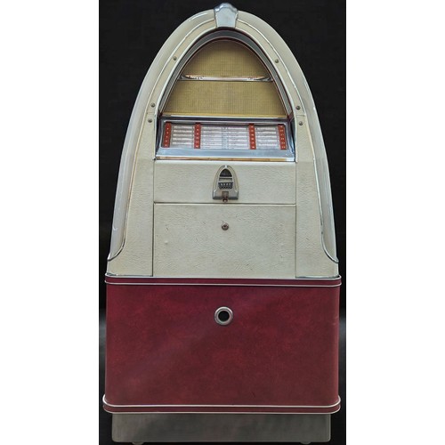 A 1940s American Bakelite, chrome, and leather mounted phonograph ...