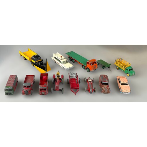 7309 - Dinky Toys - a quantity of unboxed playworn models including a Supertoys Foden flatbed truck, a Supe... 