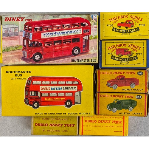 7326 - Dublo Dinky Toys & Matchbox Moko Lesney - No.47 1 Ton Trojan Van, liveried for Brooke Bond Tea, boxe... 