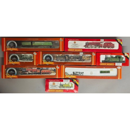 7339 - Hornby Model Railways - R313 GWR Hall Class Loco ‘Hagley Hall’, boxed; another, R311 LMS Patriot Cla... 