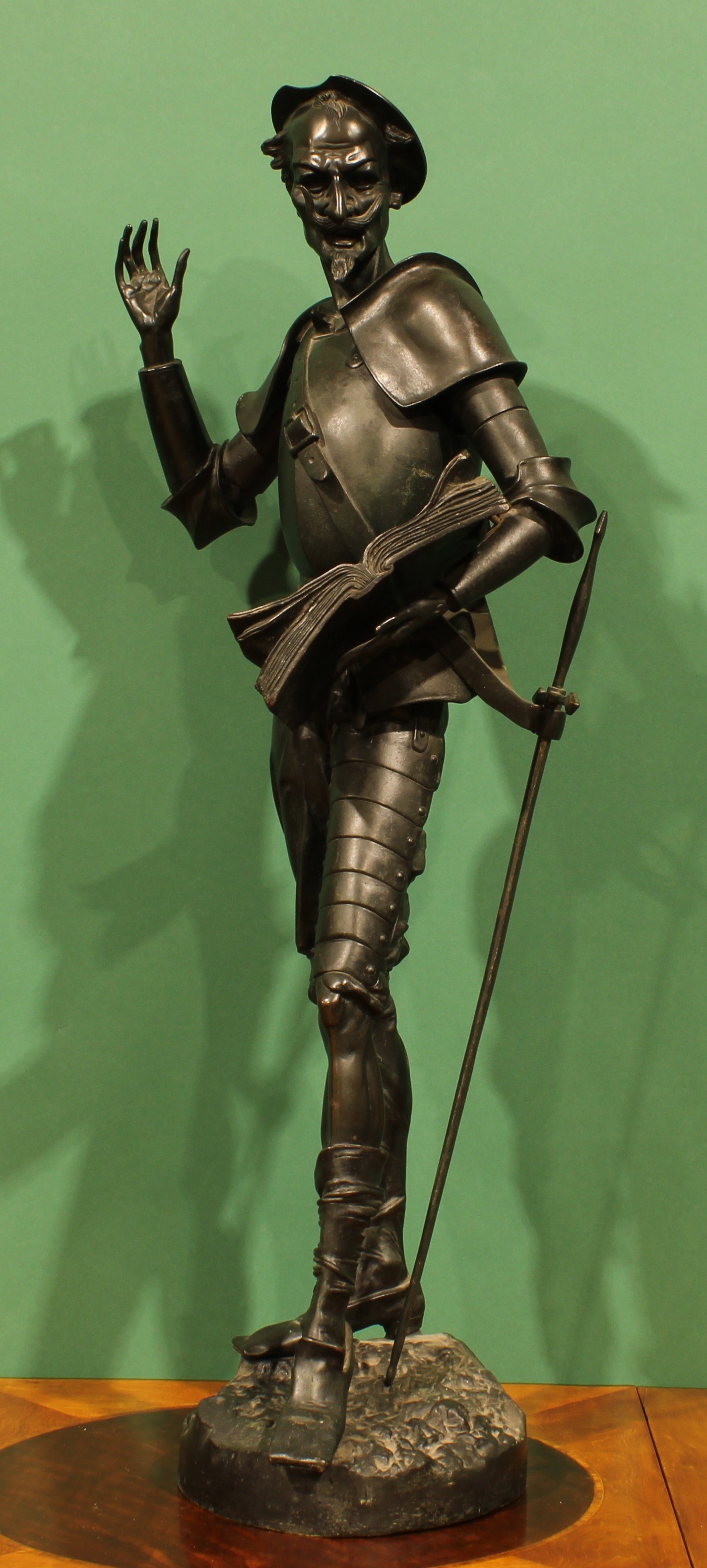 Paul Emile Machault (French, 1800-1866), after, a dark patinated bronze ...