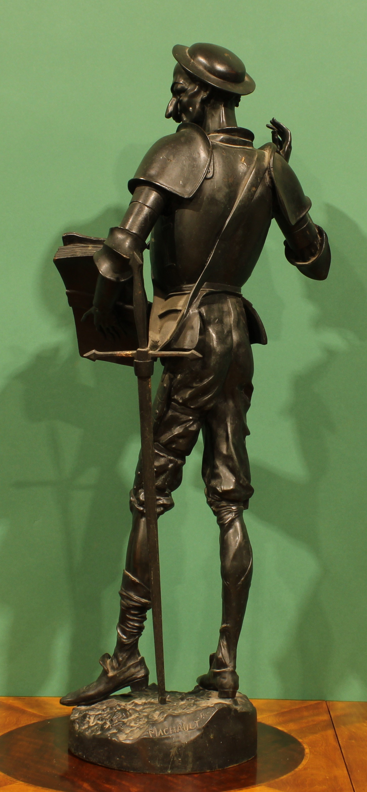 Paul Emile Machault (French, 1800-1866), after, a dark patinated bronze ...