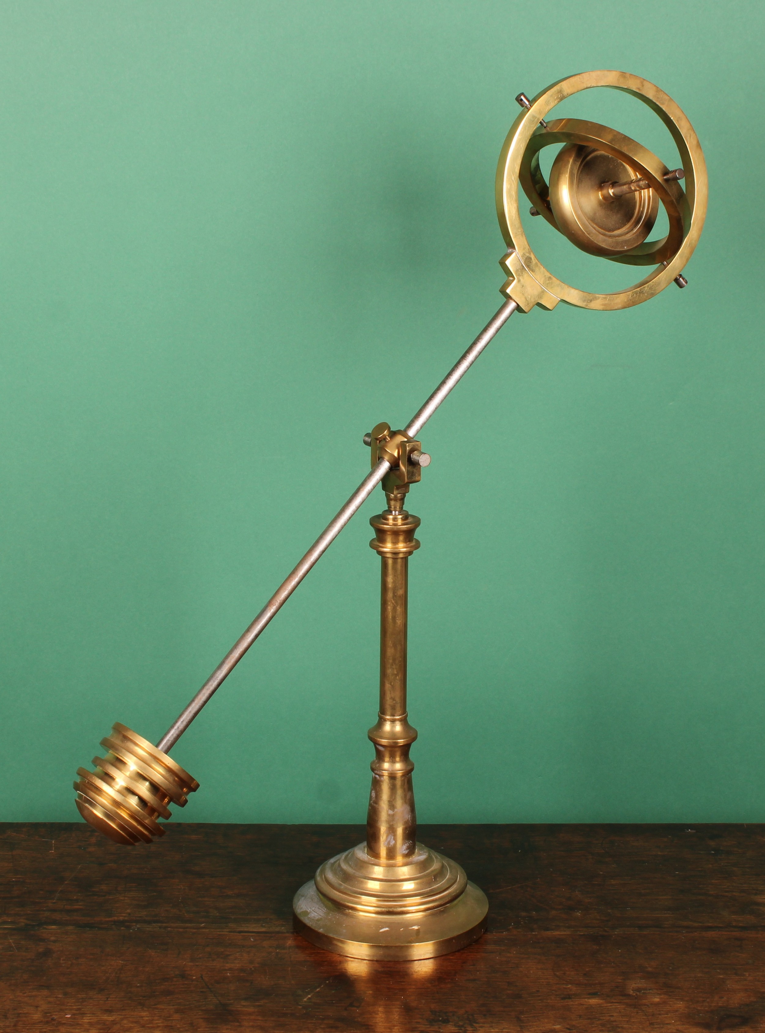 Scientific Instruments - a brass desktop demonstration compound ...