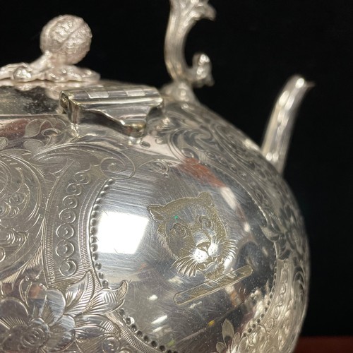 35 - A Victorian E.P.N.S country house tea and coffee service, comprising kettle, teapot, coffee pot, mil... 