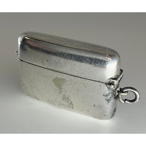 51 - Shooting - an early 20th century E.P.N.S rounded rectangular butt marker, hinged cover enclosing eig... 