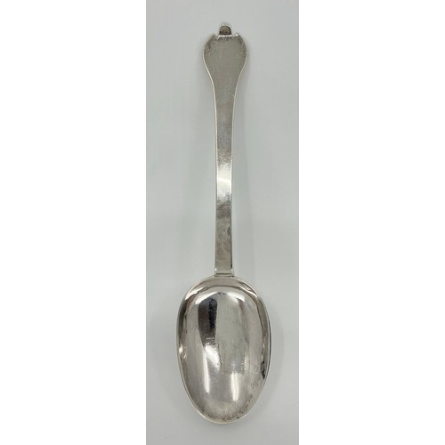 3 - A Charles II silver Trefid pattern spoon, rat tail bowl, 20cm long, Edward Hulse, London 1686