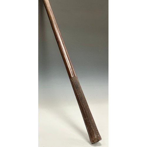 A 19th century Western Polynesian Bowai fighting club or stick ...