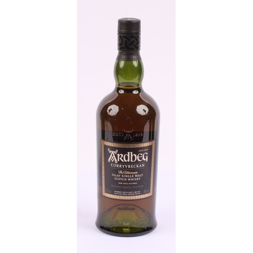 3011 - Whisky - Ardbeg Corryvreckan Islay ingle malt Scotch whisky, 57.1% vol., 70cl, boxed; another, Uigea... 