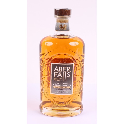 3017 - Whisky - Aber Falls Distiller's Cut single malt whisky, bottled December 2021, 46% vol., 70cl; anoth... 